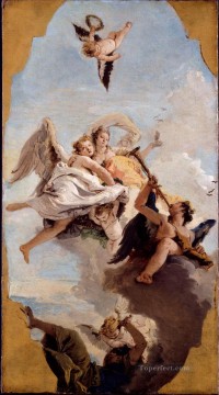 100 Great Art Painting - Giovanni Battista Tiepolo Virtue and Nobility Putting Ignorance to Flight